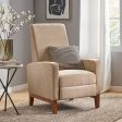 Wide Wood Hand Manual Club Recliner - Sand Discount