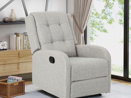 Wide - Manual Standard Recliner - Beige For Discount