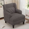 Upholstered Accent Chair Tufted Armchair For Living Room And Bedroom For Cheap