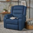 Wide - Power Standard Recliner - Navy Blue Online Sale