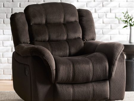 Classic Design, Plush Fabric, Glider Recliner on Sale