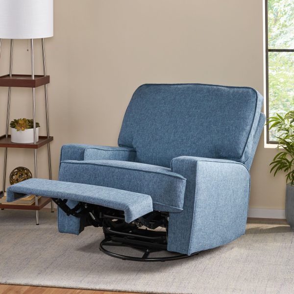 Wide - Manual Standard Recliner - Navy Blue For Discount