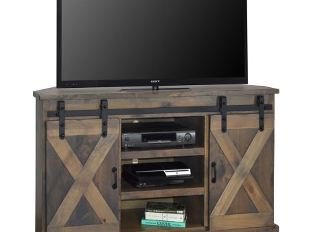 Farmhouse - Corner TV Stand - Barnwood Online