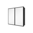 26X30  Black Metal Framed Wall Mount Or Recessed Bathroom Medicine Cabinet With Mirror - Black Fashion