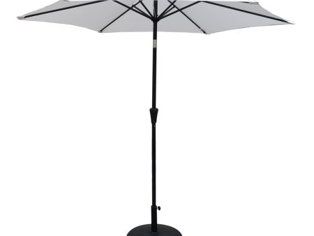 8.8  Outdoor Aluminum Patio Umbrella With 42 Pound Round Resin Umbrella Base Online Sale