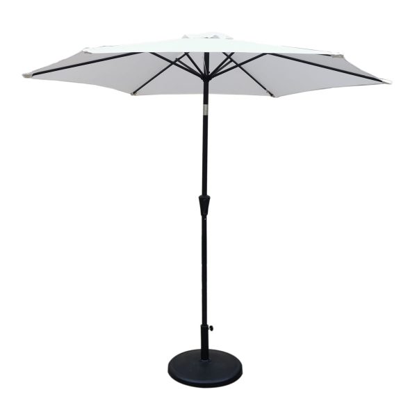 8.8  Outdoor Aluminum Patio Umbrella With 42 Pound Round Resin Umbrella Base Online Sale