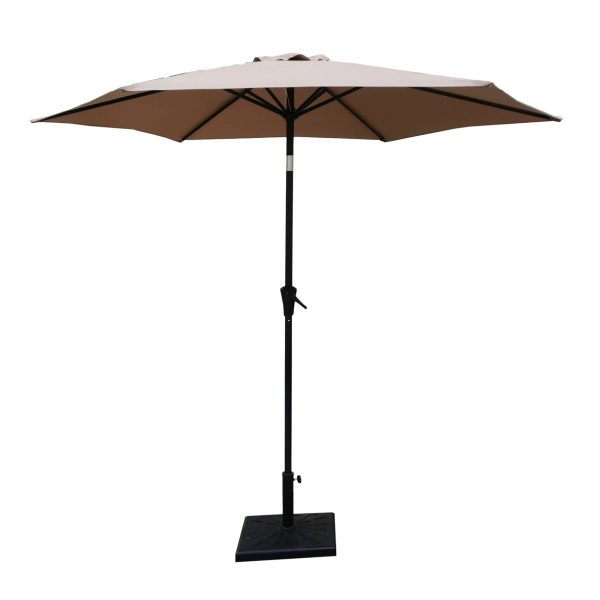 8.8  Outdoor Aluminum Patio Umbrella With 42 Pound Square Resin Umbrella Base Online