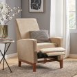 Wide Wood Hand Manual Club Recliner - Sand Discount