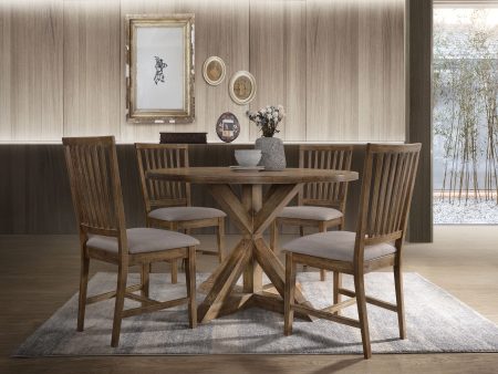 Wallace II - 5 Pieces Dining Room Set - Oak Sale