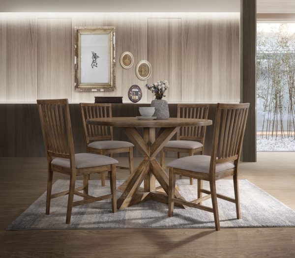 Wallace II - 5 Pieces Dining Room Set - Oak Sale