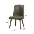 Waylon - Synthetic Leather Side Chair (Set of 2) - Gray   Oak Online now