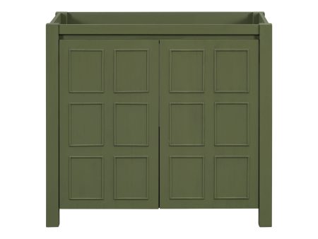 Bathroom Vanity With Adjustable Shelves (Cabinet Only) - Green Fashion