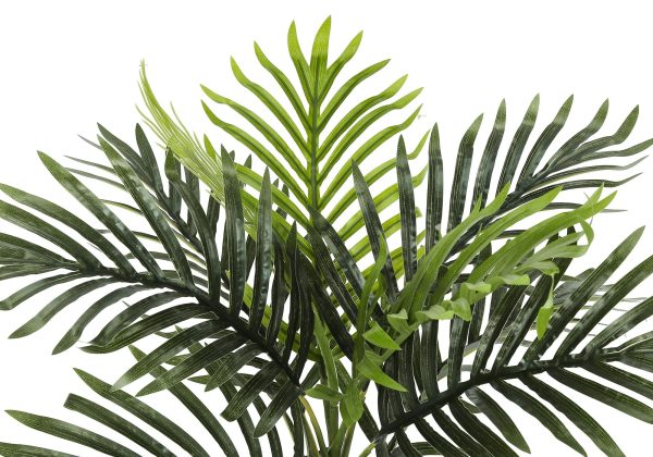 20  Tall, Artificial Plant, Palm, Indoor, Faux, Fake, Table, Greenery, Potted, Real Touch, Decorative - Green   Black Online now