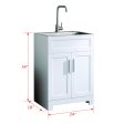 Paint Free Laundry Tub Cabinet With Stainless Steel Combo (Update) For Cheap