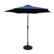 8.8  Outdoor Aluminum Patio Umbrella With 42 Pound Round Resin Umbrella Base Online Sale