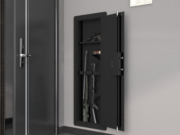 Wall Gun Safe, Gun Safes For Home, Gun Safes & Cabinets, Wall Safes Between The Studs, Quick Access Rifle Safe With Removable Shelf And Digital Keypad Hot on Sale