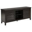 Concord - 2-Door 60  TV Stand Console - Distressed Java For Sale