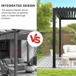 Louver Pergola Steel Louvers & Frame - Black Online Hot Sale