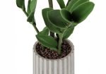 20  Tall, Artificial Plant, Zz, Indoor, Faux, Fake, Table, Greenery, Potted, Real Touch, Decorative - Green   Gray Online