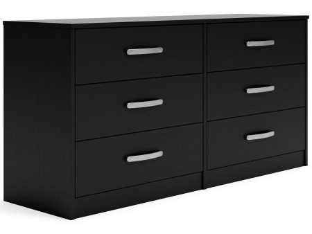 Finch - Black - Six Drawer Dresser Sale