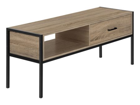 TV Stand, Console, Media Entertainment Center, Storage Drawer, Living Room, Bedroom, Contemporary, Modern - Taupe Online