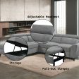 Wrenley - Chenille Sectional Sofa With Sleeper Storage - Gray on Sale