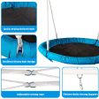 Metal Swing Stand With Saucer Outdoor Playground Metal Swing Set For Kids Outdoor Play Equipment - Antique Blue Cheap