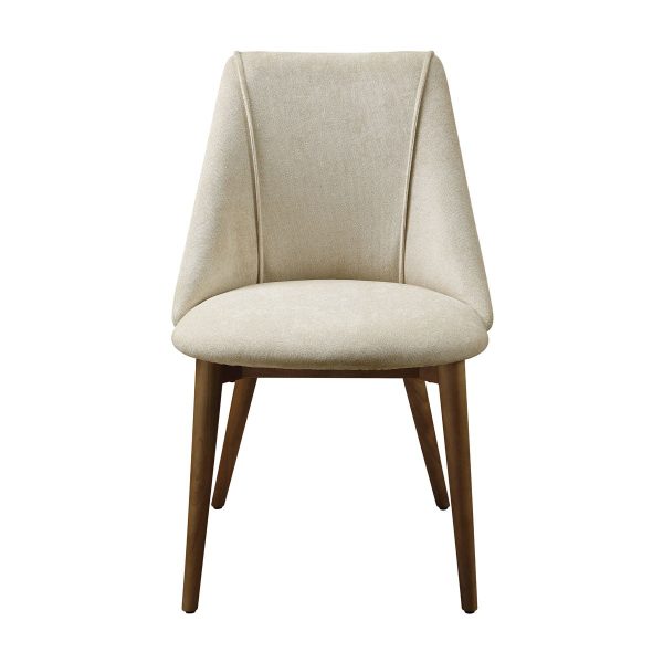 Willene - Polished Microfiber Side Chair (Set of 2) - Beige Online Hot Sale