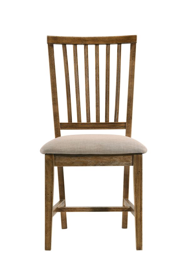 Wallace II - Side Chair (Set of 2) - Oak   Tan For Sale