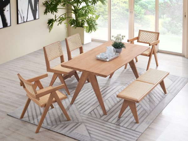 Velentina - Rattan Dining Table - Natural Hot on Sale