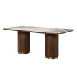 Willene - Ceramic Top Dining Table - Walnut For Cheap