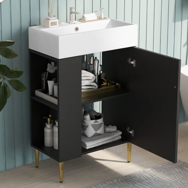 Bathroom Vanity, Combo Cabinet, Bathroom Storage Cabinet, Single Ceramic Sink Online