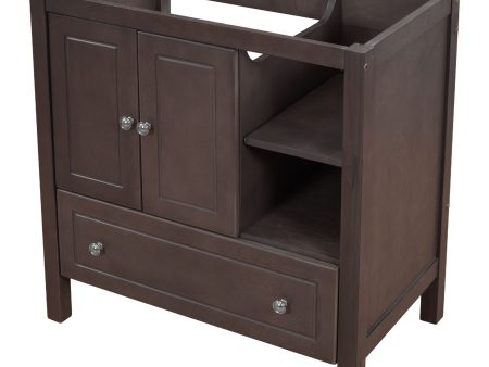 Bathroom Vanity Base Only, Solid Wood Frame, Bathroom Storage Cabinet With Doors And Drawers Online Hot Sale