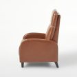 Wide Faux Leather Push Back Standard Recliner - Hazelnut Online now