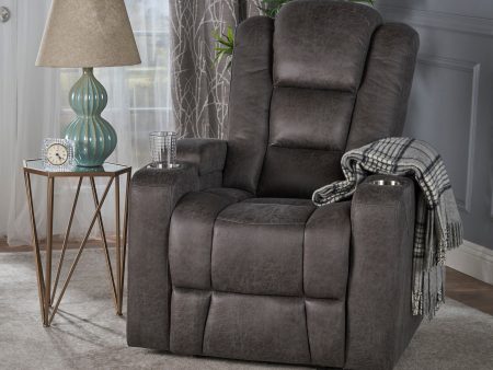 Wide Power Standard Recliner Chair With Arm Storage With USB Online Sale