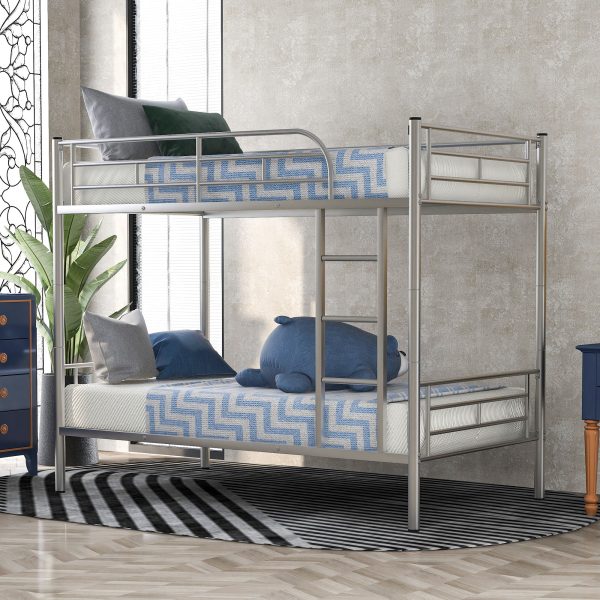 Twin Over Twin Metal Bunk Bed Online Hot Sale