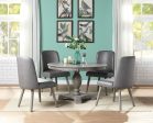 Waylon - 5 Pieces Dining Room Set - Gray   Oak Supply