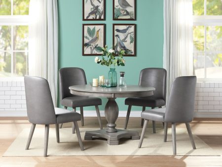 Waylon - 5 Pieces Dining Room Set - Gray   Oak Supply