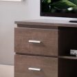 Home Entertainment Console, TV Stand With 4 Drawers, 2 Shelves - Walnut Oak Online Hot Sale