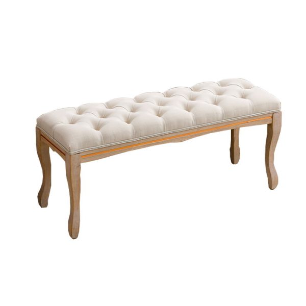 Upholstered Tufted Bench Ottoman, Dining Bench Bedroom Bench Footrest Stool Accent Bench For Entryway Dining Room Living Room Fashion