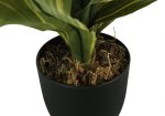 17  Tall, Artificial Plant, Dracaena, Indoor, Faux, Fake, Table, Greenery, Potted, Real Touch, Decorative - Green   Black Sale