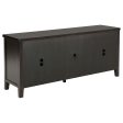 Concord - 2-Door 60  TV Stand Console - Distressed Java For Sale