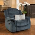 Classic Design, Plush Fabric, Glider Recliner on Sale