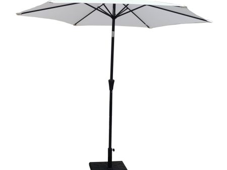 8.8  Outdoor Aluminum Patio Umbrella With 42 Pound Square Resin Umbrella Base Online