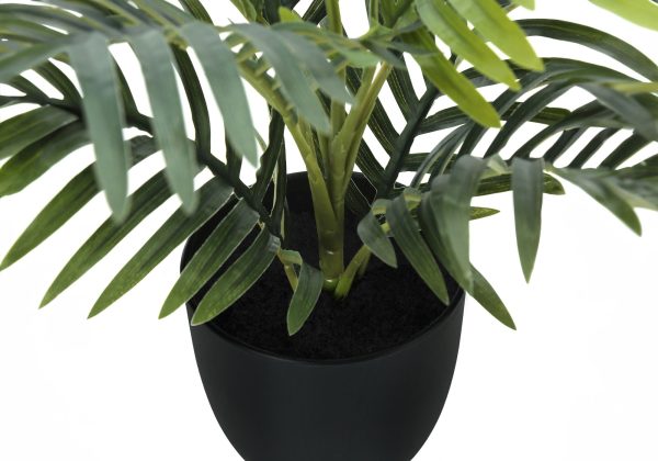 20  Tall, Artificial Plant, Palm, Indoor, Faux, Fake, Table, Greenery, Potted, Real Touch, Decorative - Green   Black Online now