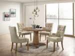 Yotam - 5 Pieces Dining Room Set - Oak Hot on Sale