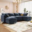 Versatile 6 Piece Modular Sofa Bed With Storage, Stylish Faux Double Layer Cushions, Comfortable & Durable Design, Perfect For Any Living Space Fashion