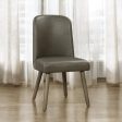 Waylon - Synthetic Leather Side Chair (Set of 2) - Gray   Oak Online now