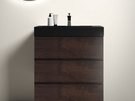 Alice - Bathroom Vanity With Large Storage Freestanding Bathroom Vanity, Sink For Modern Bathroom, One-Piece Sink Basin Without Drain And Faucet For Discount