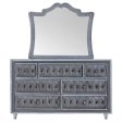 Antonella - 7-Drawer Upholstered Dresser With Mirror For Discount